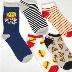 Women’s fast foodie NWOT socks burger fries 5